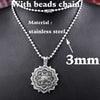 Beier 316L stainless steel Tibet Spiritual Necklace Tibet Mandala pendant Necklace geometry amulet Religious jewelry LP310