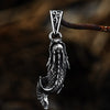 Beier Punk Vintage Women Men Luck Fish Stainless Steel Pendant Chain Necklace Jewelry LHP177