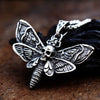 Beier  Stainless Steel Death Head Skull Butterfly Moth Pendant necklace For Man Punk good detail Animal Jewelry BP8-592