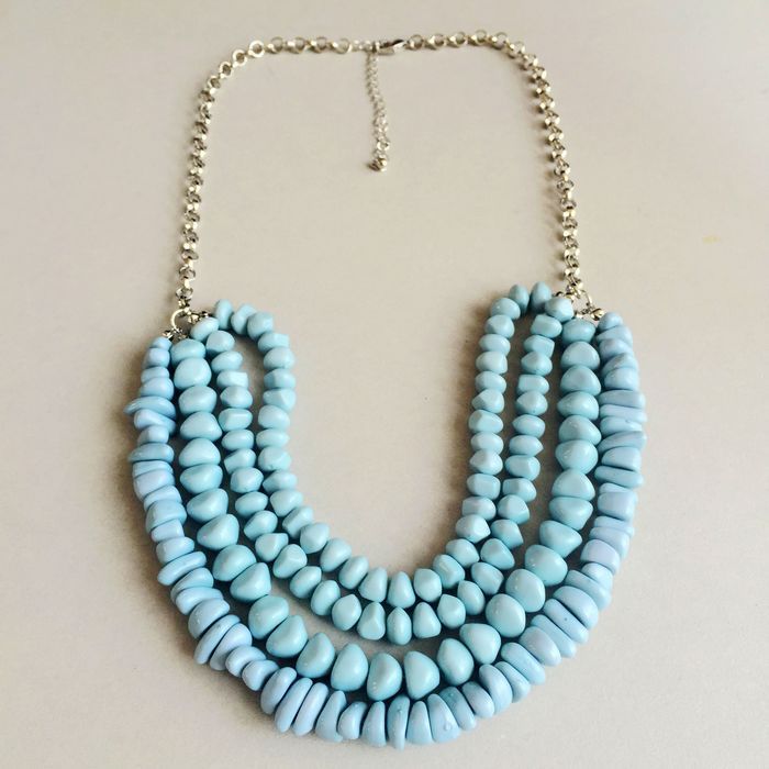 Bella Beads Bib Necklace Layers Necklace for Women Beads Bib Statement Necklace