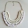 Bella Beads Bib Necklace Layers Necklace for Women Beads Bib Statement Necklace
