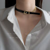 Belt buckle stitching chain necklace design sense clavicle chain simple personality temperament bracelet