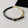 Belt buckle stitching chain necklace design sense clavicle chain simple personality temperament bracelet