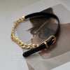 Belt buckle stitching chain necklace design sense clavicle chain simple personality temperament bracelet
