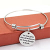 Charm You were given this life Inspirational Silver Plated Adjustable Pendant Bracelets Bangles Punk Women Men Jewelry