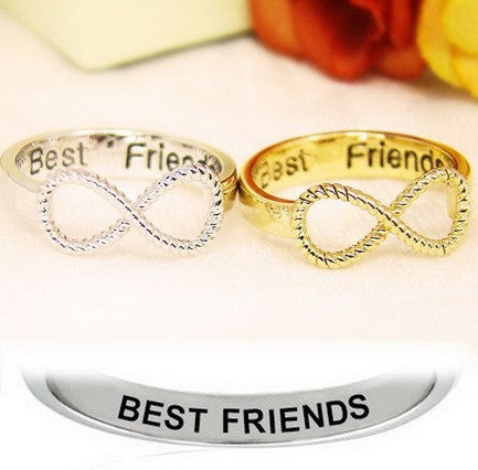 Best Friends Ring Women's Infinity Ring Jewelry Gold Silver ring Gifts party