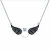 Best Quality 100% 925 silver Original Flying wings Crystals From Austrian Pendant Necklaces Women Handmade We jewelry