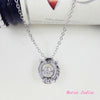 Best Quality 925 silver Original 12 zodiac Crystals From Swarovski Pendant Necklaces Women Lucky number Fine jewelry