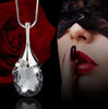 Best Quality Allure water drops love wedding necklace female fashion jewelry crystal from Swarovski wild gradient chain Woman