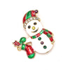 Selling Brooch Creative Christmas Gift Brooch Santa Christmas Tree Socks Snowman Gloves Garland Rhinestone Brooch Pin Gift