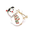 Selling Brooch Creative Christmas Gift Brooch Santa Christmas Tree Socks Snowman Gloves Garland Rhinestone Brooch Pin Gift