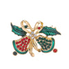 Selling Brooch Creative Christmas Gift Brooch Santa Christmas Tree Socks Snowman Gloves Garland Rhinestone Brooch Pin Gift