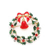 Selling Brooch Creative Christmas Gift Brooch Santa Christmas Tree Socks Snowman Gloves Garland Rhinestone Brooch Pin Gift