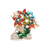 Selling Brooch Creative Christmas Gift Brooch Santa Christmas Tree Socks Snowman Gloves Garland Rhinestone Brooch Pin Gift
