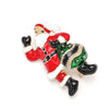 Selling Brooch Creative Christmas Gift Brooch Santa Christmas Tree Socks Snowman Gloves Garland Rhinestone Brooch Pin Gift