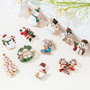 Selling Brooch Creative Christmas Gift Brooch Santa Christmas Tree Socks Snowman Gloves Garland Rhinestone Brooch Pin Gift