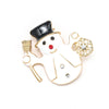 Selling Brooch Creative Christmas Gift Brooch Santa Christmas Tree Socks Snowman Gloves Garland Rhinestone Brooch Pin Gift