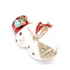 Selling Brooch Creative Christmas Gift Brooch Santa Christmas Tree Socks Snowman Gloves Garland Rhinestone Brooch Pin Gift