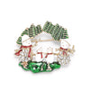 Selling Brooch Creative Christmas Gift Brooch Santa Christmas Tree Socks Snowman Gloves Garland Rhinestone Brooch Pin Gift