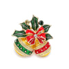 Selling Brooch Creative Christmas Gift Brooch Santa Christmas Tree Socks Snowman Gloves Garland Rhinestone Brooch Pin Gift
