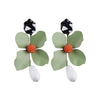Fashion Big Flowers Drop Earrings Jewelry Earrings for Women Dangle Pendant Statement Bohemian Wedding Earrings Gift