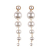 New Fashion Statement Jewelry Multilayers Simulated Pearl Long Earrings For Women Femme Beads Drop Dangle Earrings