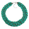 New Bohemia Boho Vintage Bib Beads Rope Luxury Maxi Rhinestone Bijoux Statement Collar Choker Necklace 2869