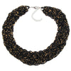 New Bohemia Boho Vintage Bib Beads Rope Luxury Maxi Rhinestone Bijoux Statement Collar Choker Necklace 2869
