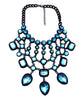 New   fashion necklace Europe costume crystal choker tassel bib pendant Necklace statement jewelry B2515