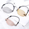 Big Artificial Leaves Bracelet Gold Silver Color Leaf Pendant Elastic Rope Chain Bracelets For Woman Jewelry Accessories
