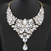 Big Choker Necklace Crystal Flower Necklaces & Pendants Maxi Necklace Women Collier Femme Vintage Statement Jewelry Collares
