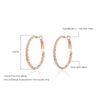 Big Circle Round Hoop Earrings Rose Gold Silvery Colors Stainless Steel Punk Trendy Earring for Women Statement Jewelry
