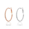 Big Circle Round Hoop Earrings Rose Gold Silvery Colors Stainless Steel Punk Trendy Earring for Women Statement Jewelry