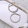 Big Circle Round Hoop Earrings Rose Gold Silvery Colors Stainless Steel Punk Trendy Earring for Women Statement Jewelry