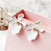Big Flower Stud Earrings For Women Summer Fashion Accessories