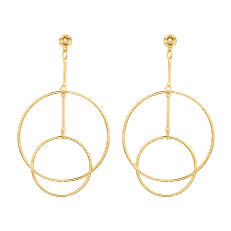 Big Hoop Earrings Smooth Circle Earrings Ear Loop For Women Jewelry Fashion Girl's Exaggerated Accessories 8cm 10cm