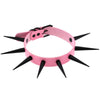 Big Long Spikes Choker Eather Collar Cool  Punk  Necklace  For Women Men Emo  Metal Chocker Goth Jewelry