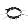 Big Long Spikes Choker Eather Collar Cool  Punk  Necklace  For Women Men Emo  Metal Chocker Goth Jewelry
