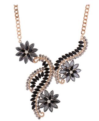 Big Maxi Statement Necklace for Women 2020 Rhinestone Necklace Flowers Collar Chokers Necklace luxury Bijoux jewellry