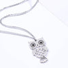 Big Owl Pendant Necklaces For Women Stainless Steel Double Layer Chain Long Necklaces Jewelry Accessory 2022 New
