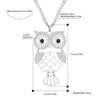Big Owl Pendant Necklaces For Women Stainless Steel Double Layer Chain Long Necklaces Jewelry Accessory 2022 New