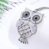 Big Owl Pendant Necklaces For Women Stainless Steel Double Layer Chain Long Necklaces Jewelry Accessory 2022 New