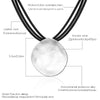 Big Round Color Choker Necklace Women Simple Black Leather Layered Chain Irregular Pendant Necklace 2019 Jewelry Gift