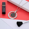 Big Round Pendant Rhinestone Crystal Necklace For Women Rose Gold Black Long Necklace Sweater Chain Statement Jewelry Gifts 2022