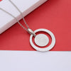 Big Round Pendant Rhinestone Crystal Necklace For Women Rose Gold Black Long Necklace Sweater Chain Statement Jewelry Gifts 2022