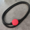 Big Round Red Bead Necklace Trendy Rubber Lightweight Collar Pendant Necklaces for women Bijoux