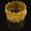 Big Size Wide Dubai Bangle&Bracelet for Women 24K Gold Color Crystal Bracelets Ethiopian African Middle East Eritrea Jewelry