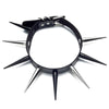 Big Spiked Choker Punk Faux Leather Collar For Women Men Cool Studded Chocker Goth Style Necklace Gothic Accessories