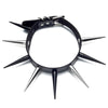 Big Spiked Choker Punk Faux Leather Collar For Women Men Cool Studded Chocker Goth Style Necklace Gothic Accessories