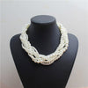Big Statement Handmade Pearls Beads Necklace Women Bohemian Multi-layer Beaded Vintage Long Necklaces Layers Jewelry
